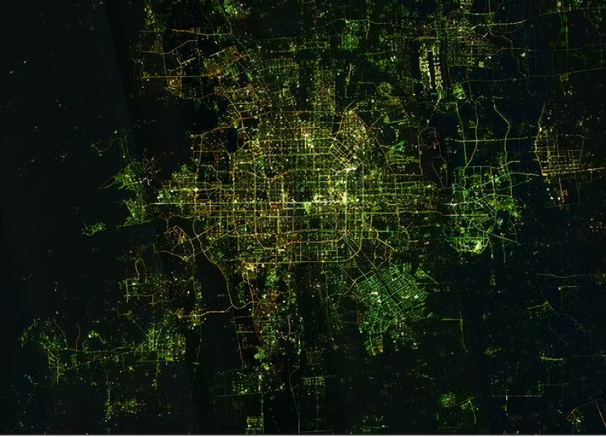 北京市微光遥感卫星影像图