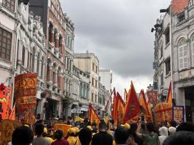 两岸同胞共祭妈祖诞辰1066周年 海南《海口天后祀奉》非遗盛典举行
